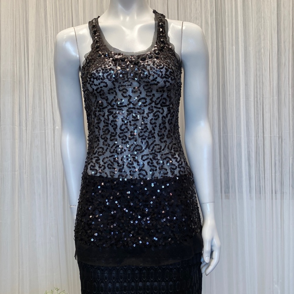 New Generation tulle sequins/beads top